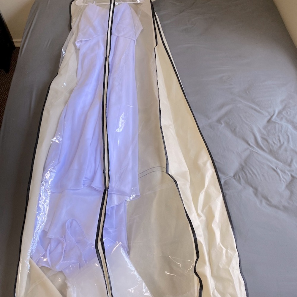 White wedding dress, size 8, brand- Mingda’s dress